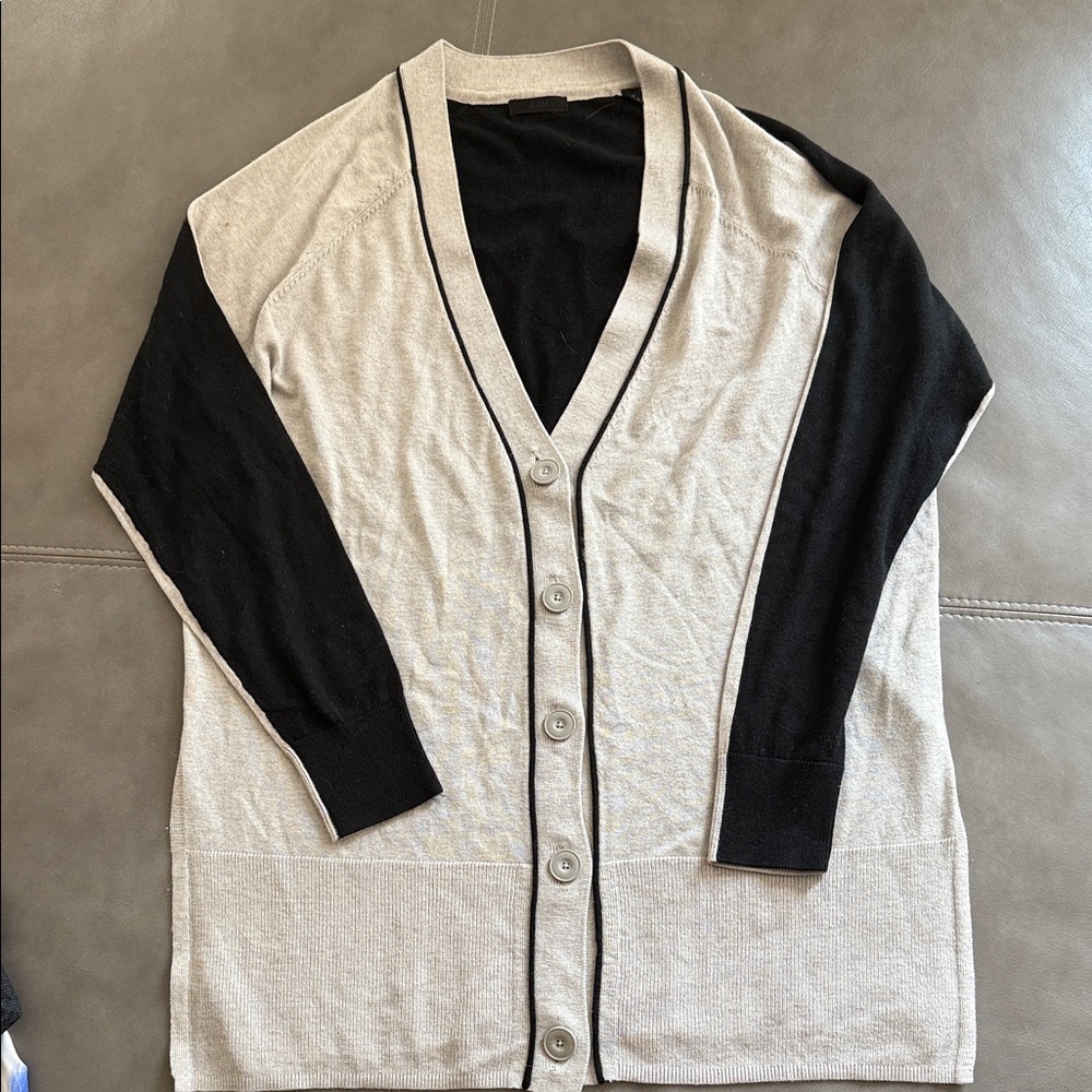 ATM Anthony Thomas Melillo Black and Grey cardigan S
